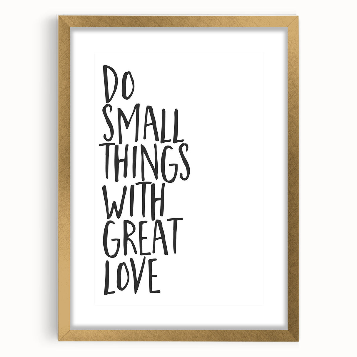 Inspirational Typography Poster - "Do Small Things" Canvas Art