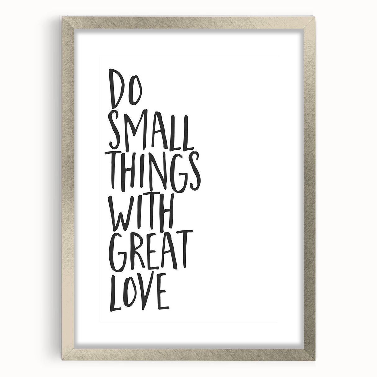 Inspirational Typography Poster - "Do Small Things" Canvas Art