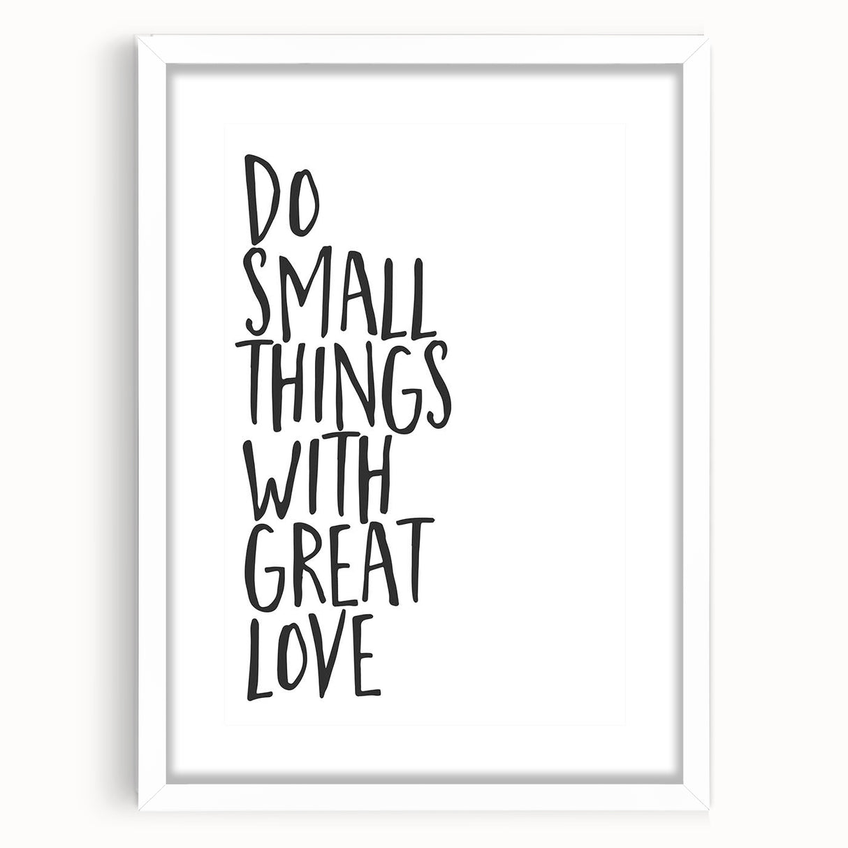 Inspirational Typography Poster - "Do Small Things" Canvas Art