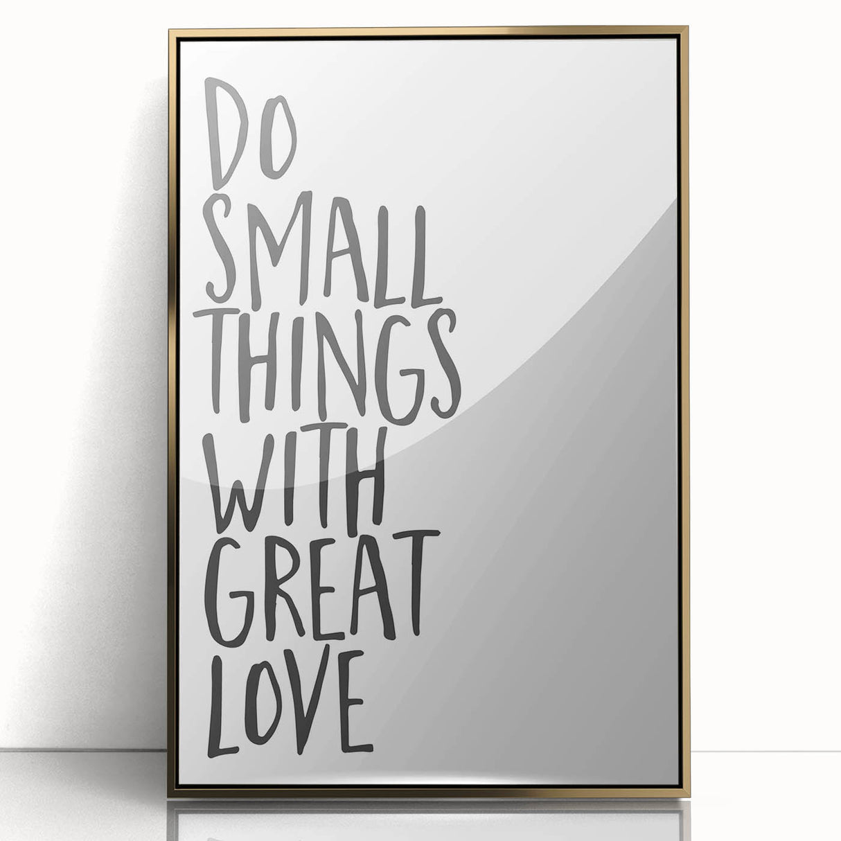 Inspirational Typography Poster - "Do Small Things" Canvas Art