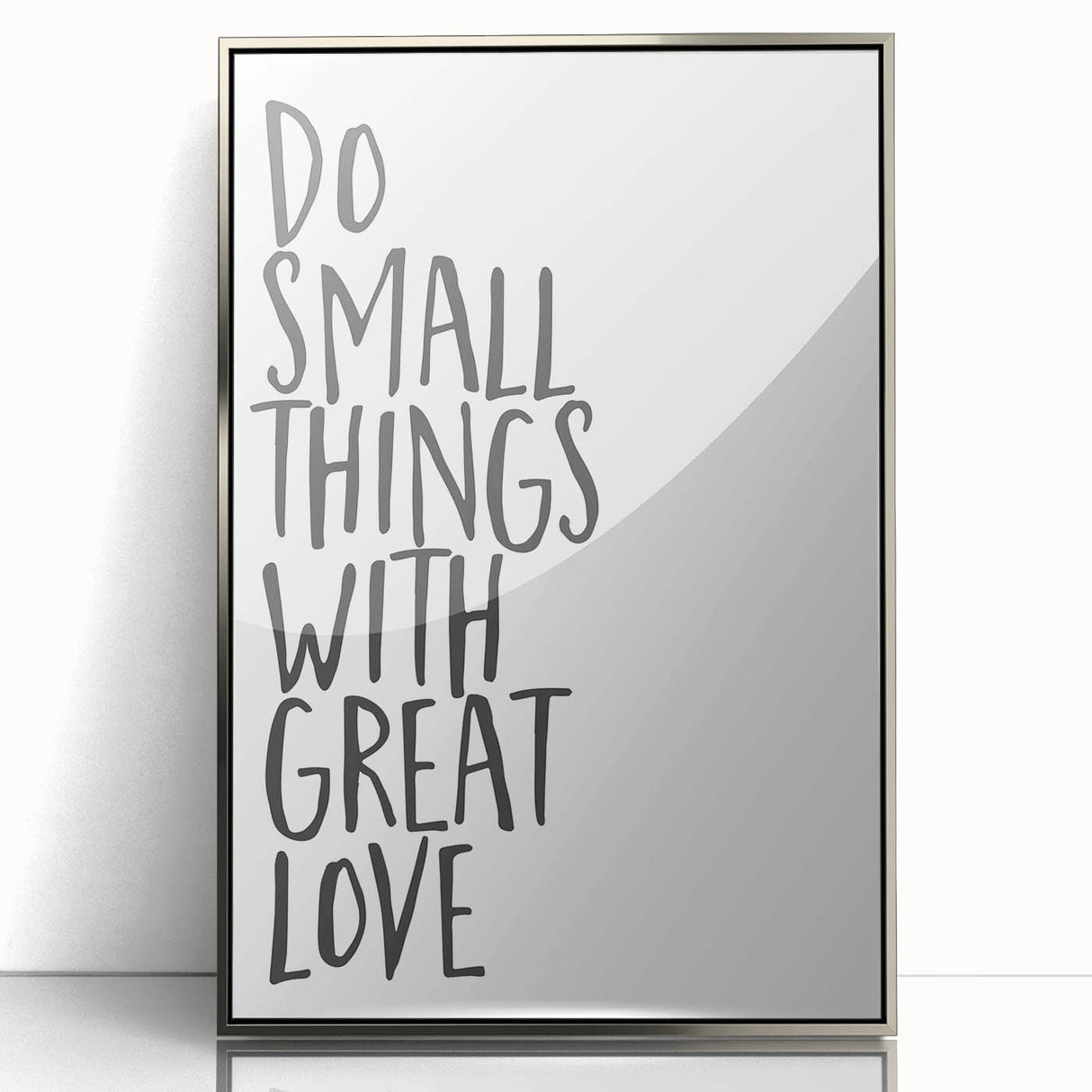 Inspirational Typography Poster - "Do Small Things" Canvas Art