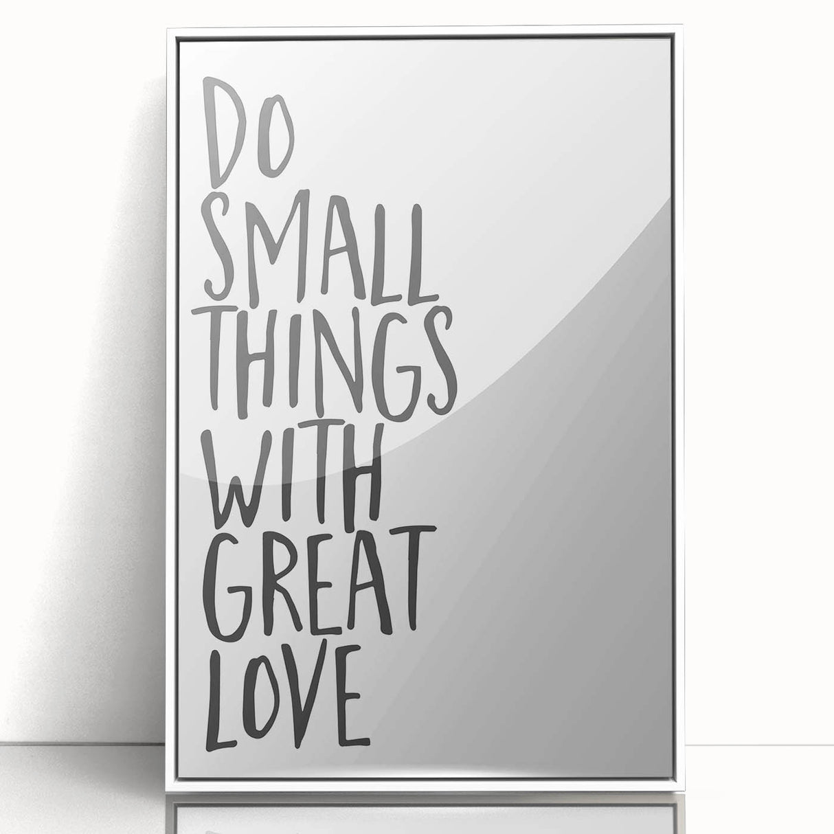 Inspirational Typography Poster - "Do Small Things" Canvas Art