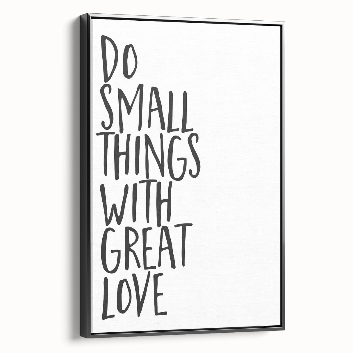 Inspirational Typography Poster - "Do Small Things" Canvas Art