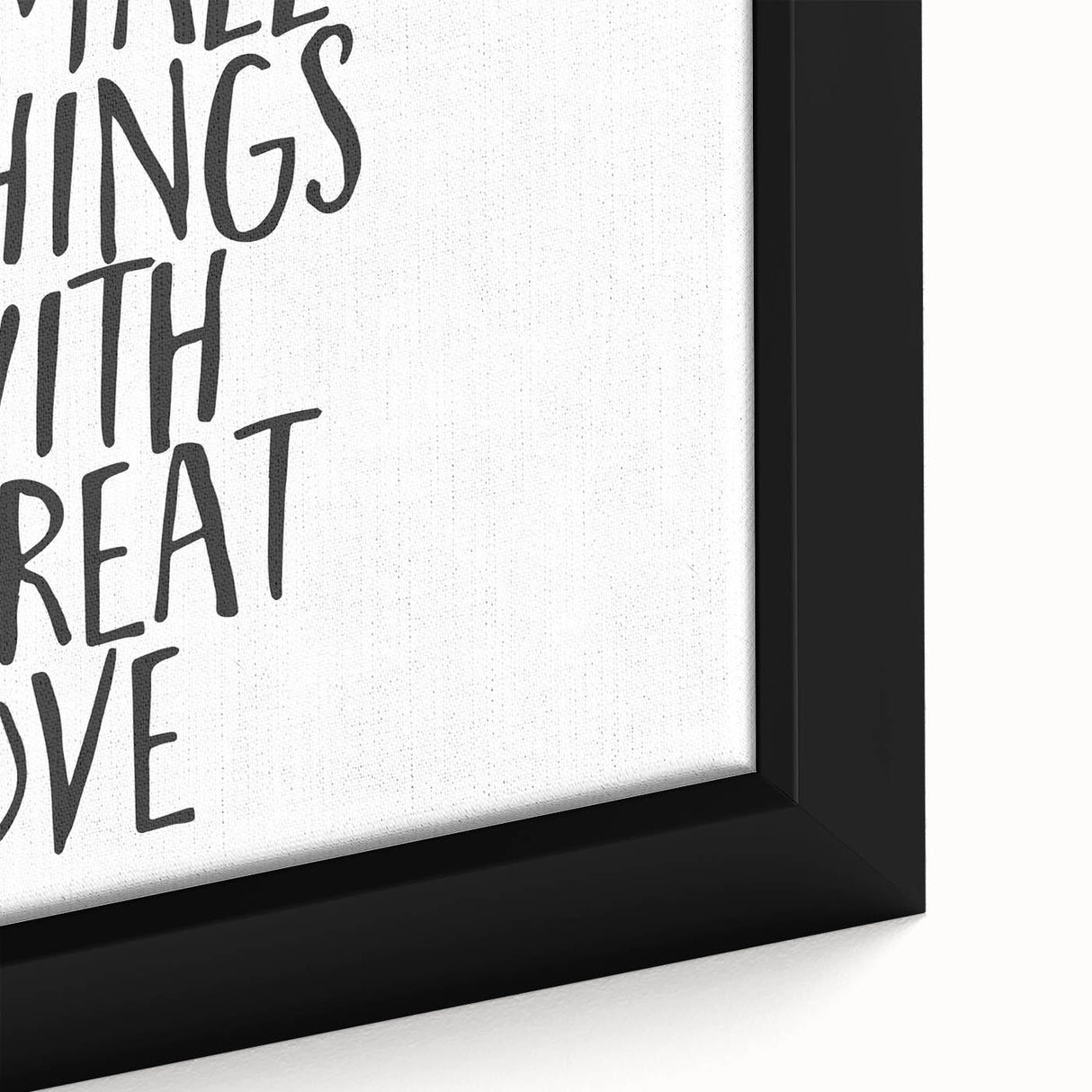 Inspirational Typography Poster - "Do Small Things" Canvas Art