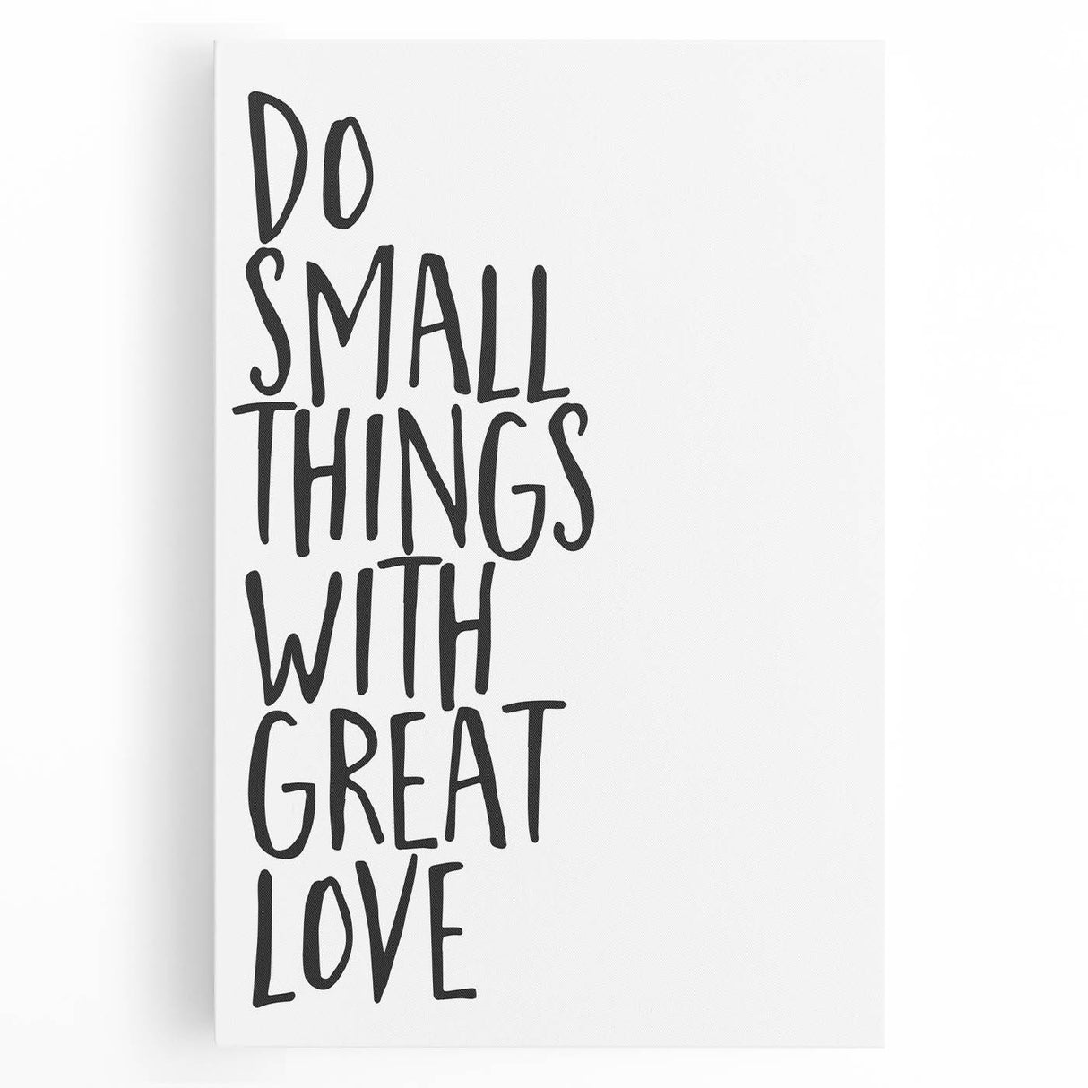 Inspirational Typography Poster - "Do Small Things" Canvas Art