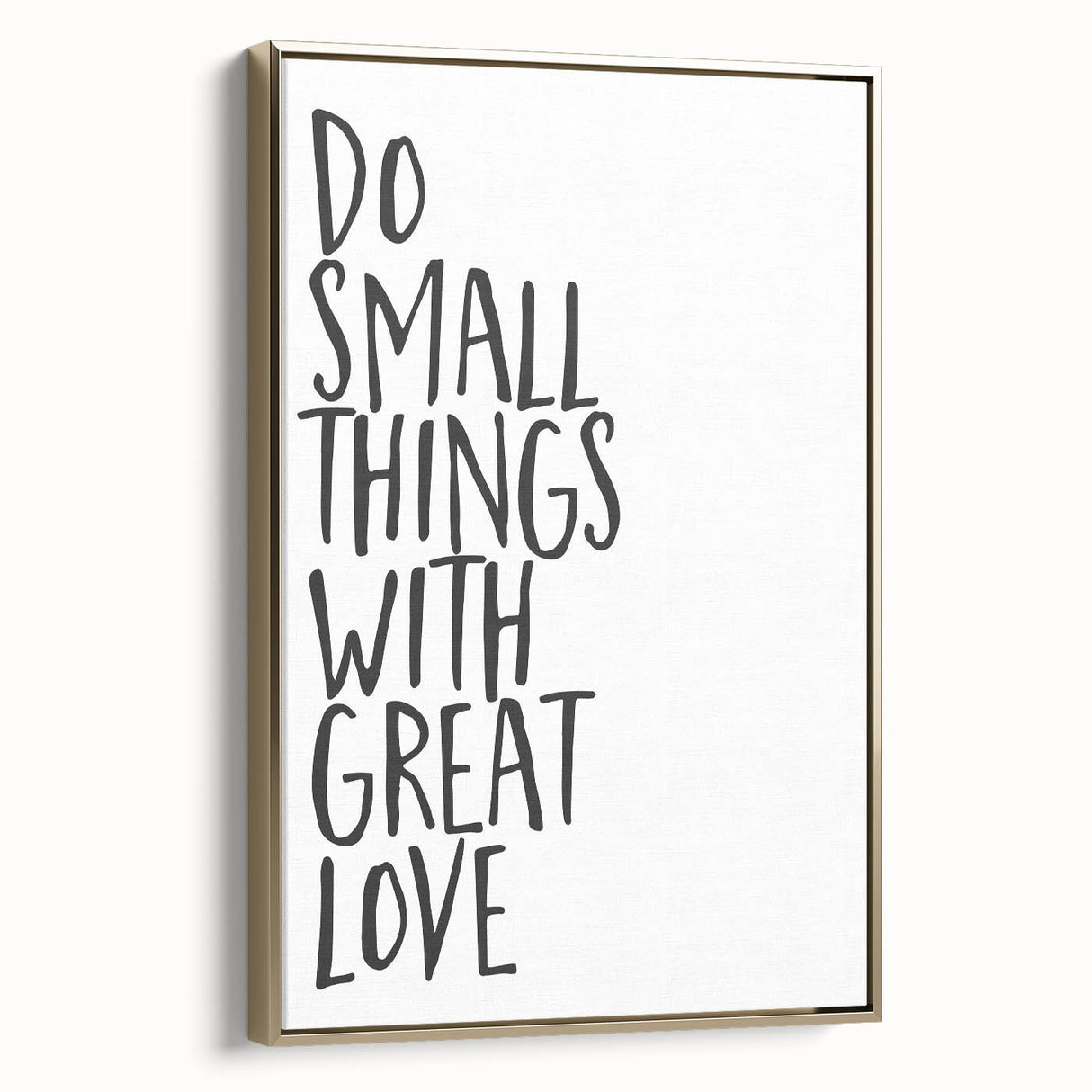 Inspirational Typography Poster - "Do Small Things" Canvas Art