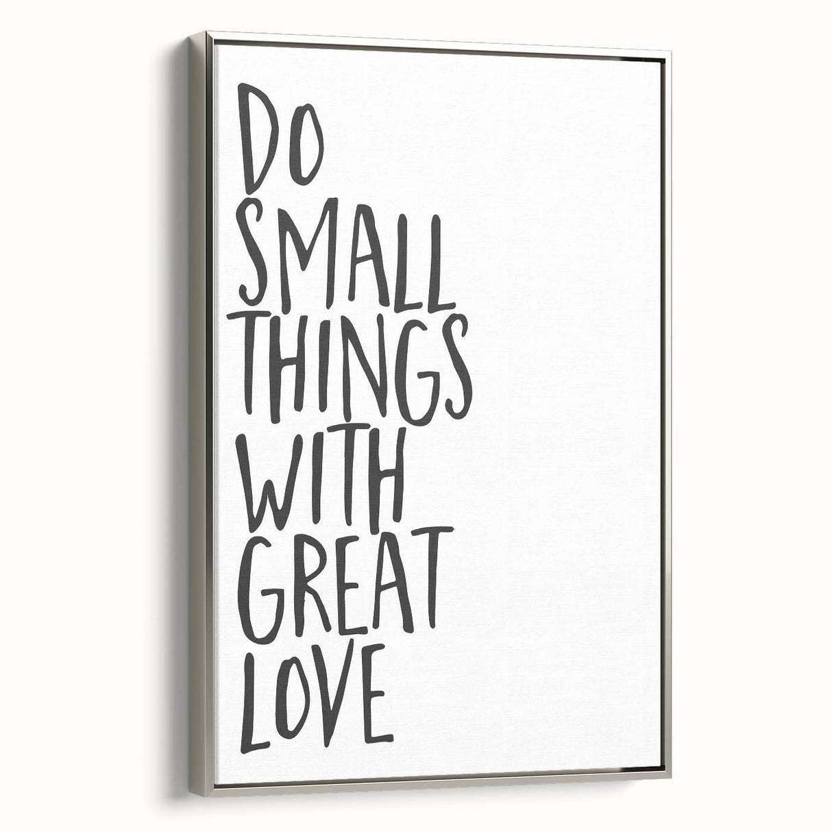 Inspirational Typography Poster - "Do Small Things" Canvas Art