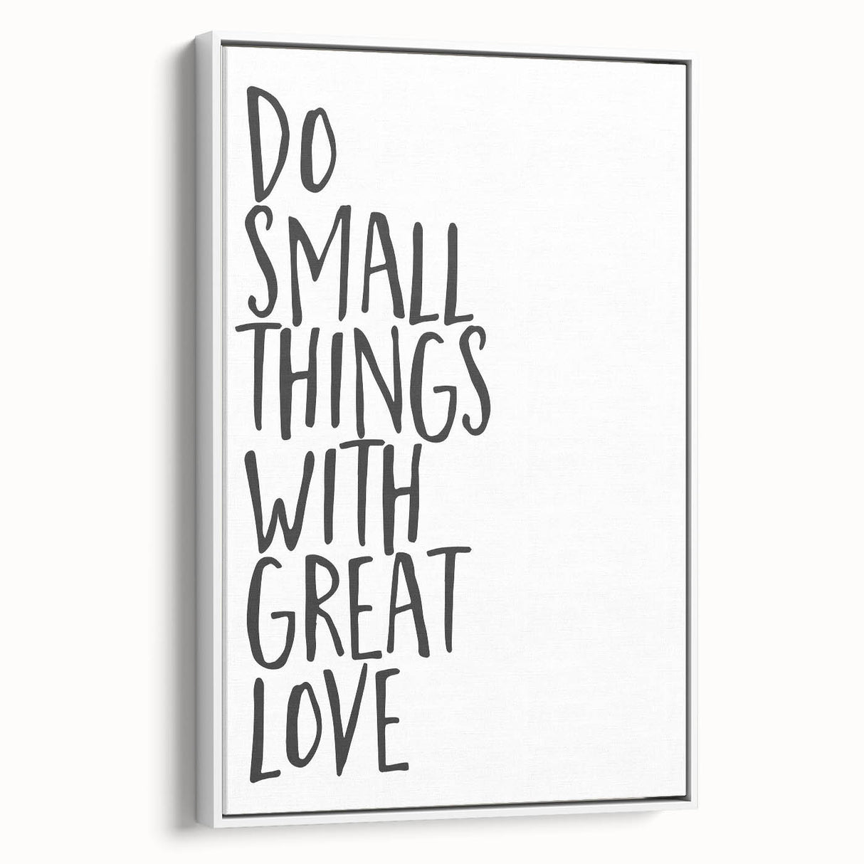 Inspirational Typography Poster - "Do Small Things" Canvas Art
