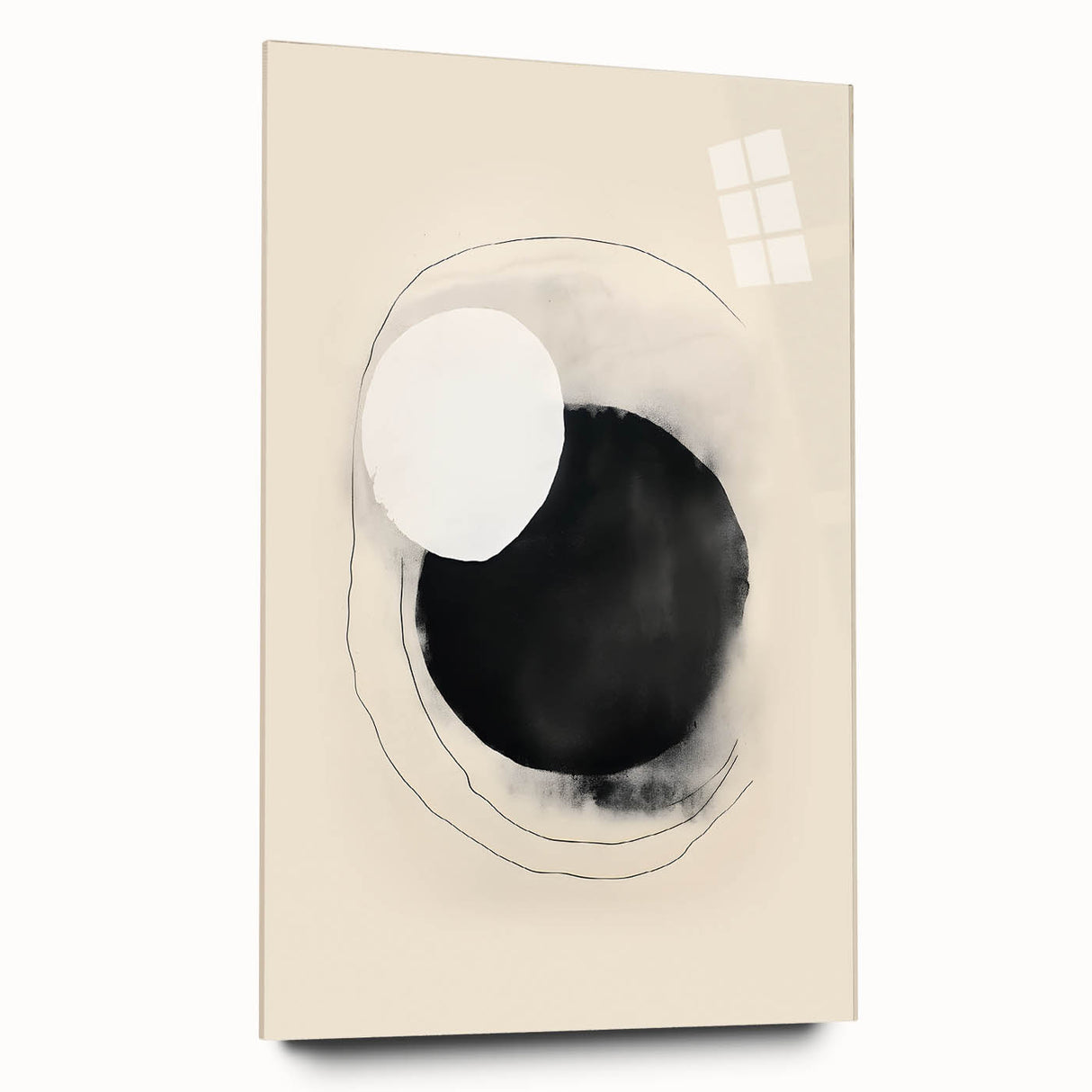 Framed Dining Room Prints – Minimalist Black & Beige Art