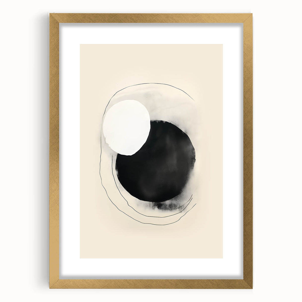 Framed Dining Room Prints – Minimalist Black & Beige Art