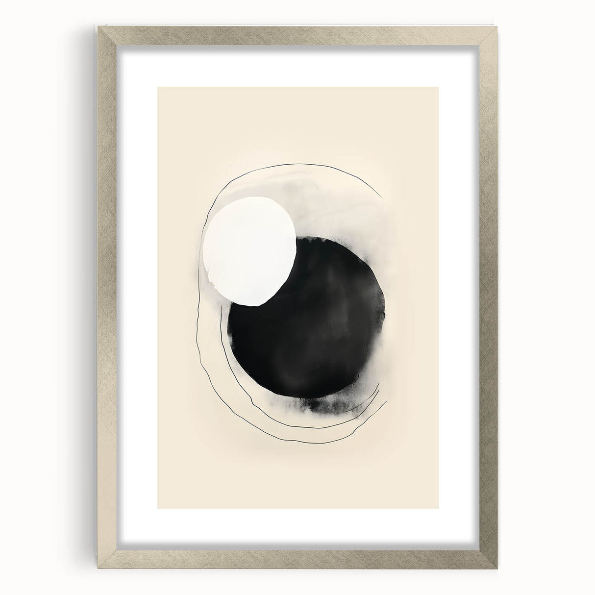 Framed Dining Room Prints – Minimalist Black & Beige Art