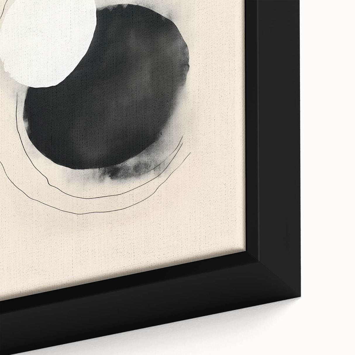Framed Dining Room Prints – Minimalist Black & Beige Art