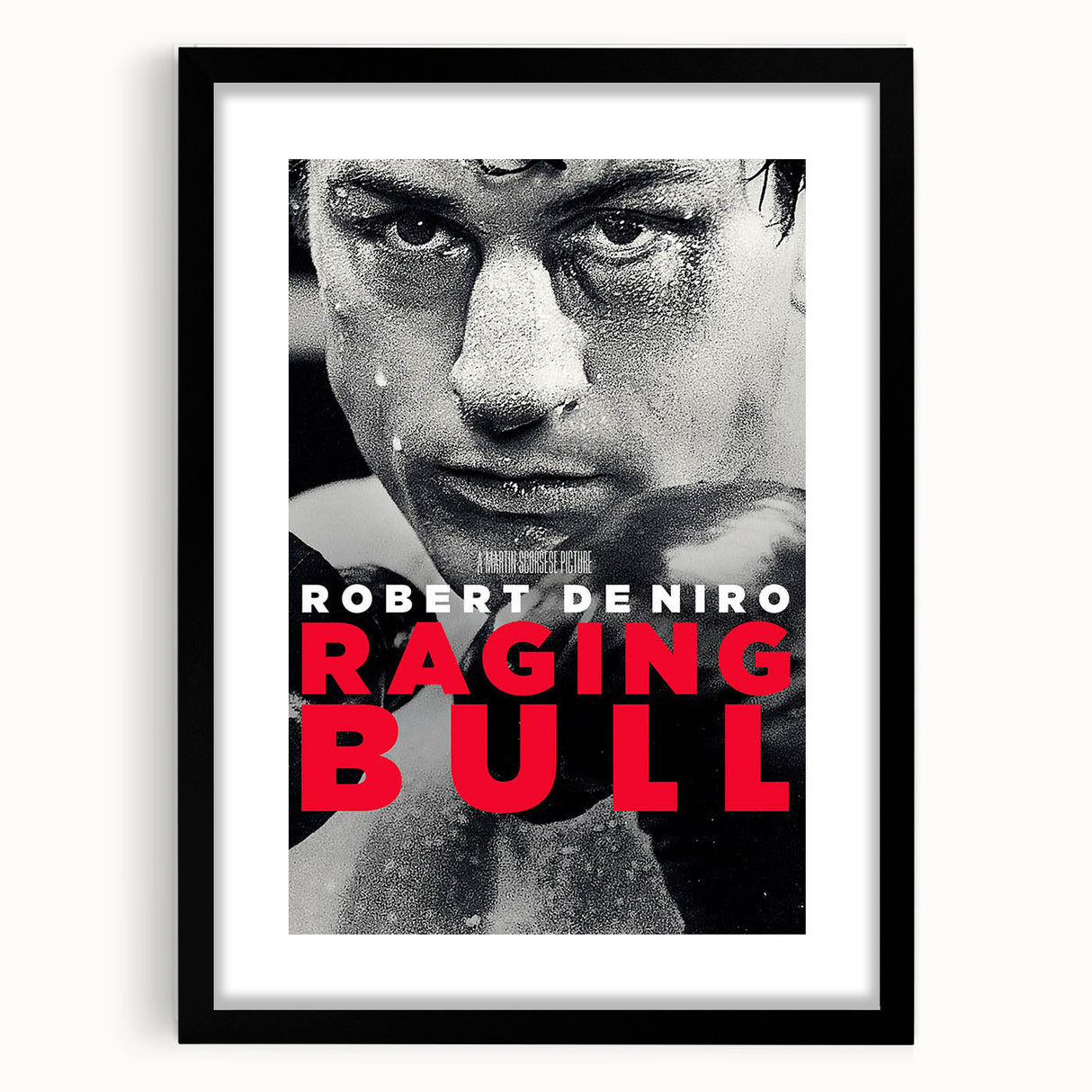 Raging Bull Movie Poster - Iconic Boxing Film Art Print featuring Robert De Niro