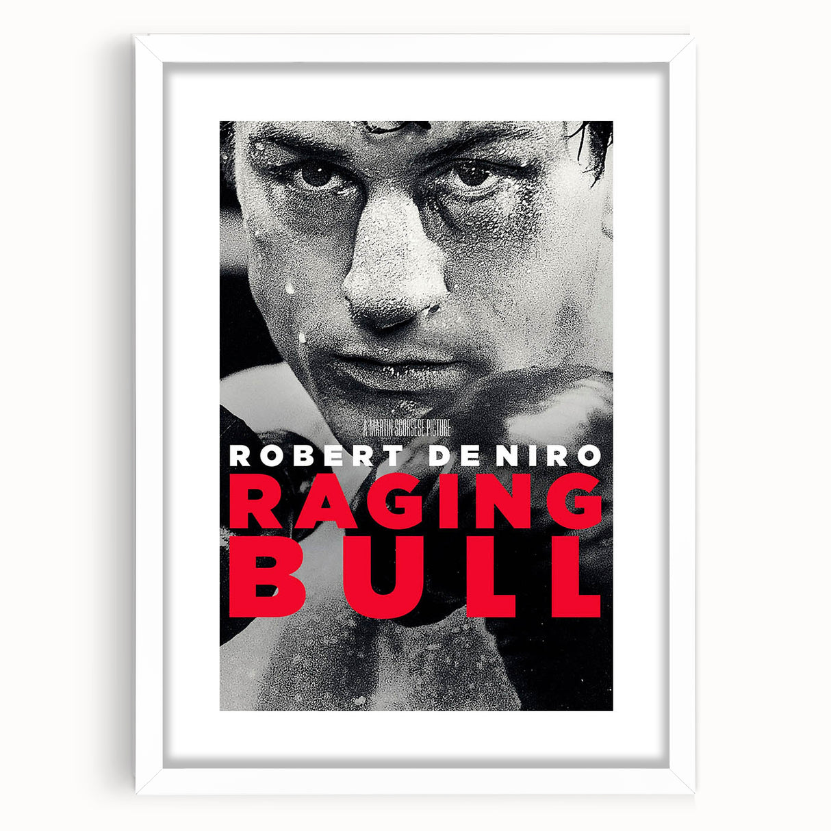 Raging Bull Movie Poster - Iconic Boxing Film Art Print featuring Robert De Niro