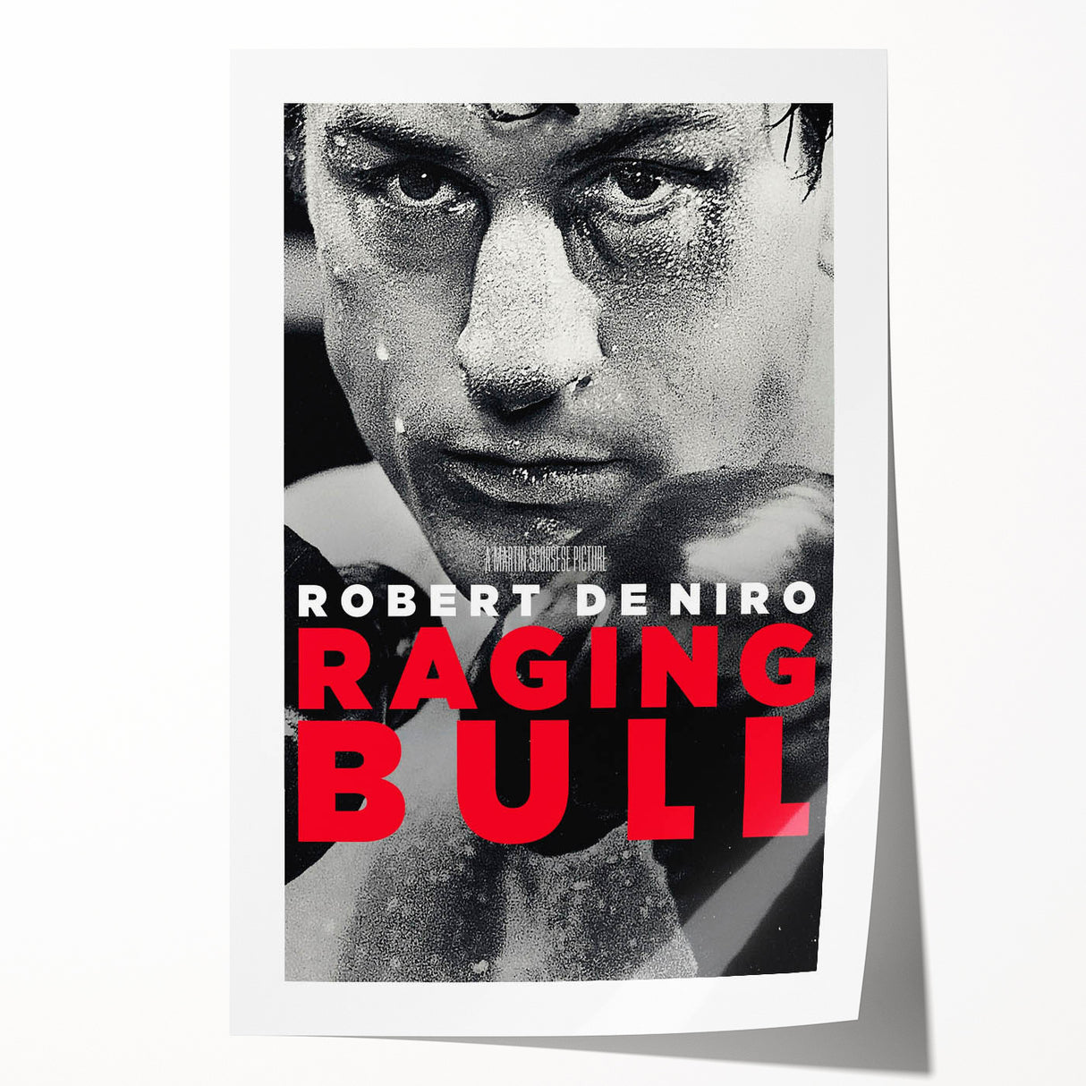 Raging Bull Movie Poster - Iconic Boxing Film Art Print featuring Robert De Niro