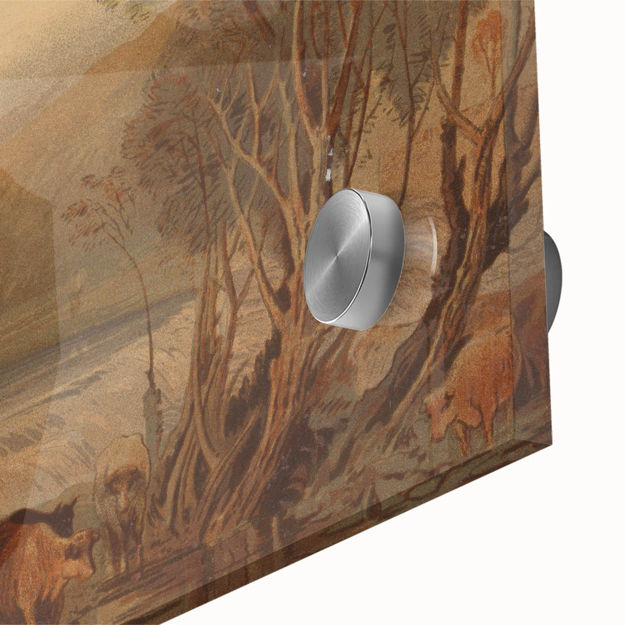 Romantic Art Prints: Kirkstall Abbey on the River Aire - Historical Wall Art