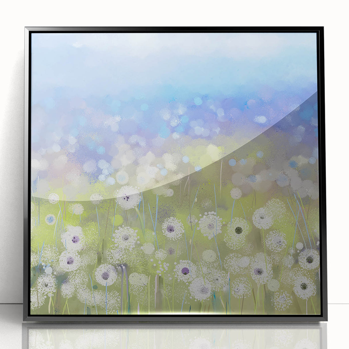 Modern Dining Room Art – Elegant Floral Canvas Wall Decor