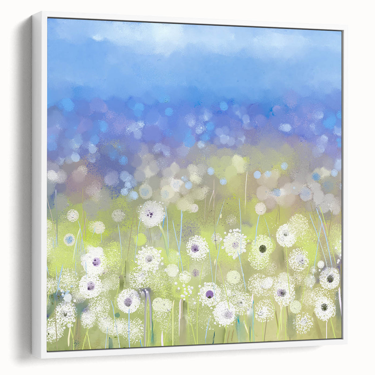 Modern Dining Room Art – Elegant Floral Canvas Wall Decor