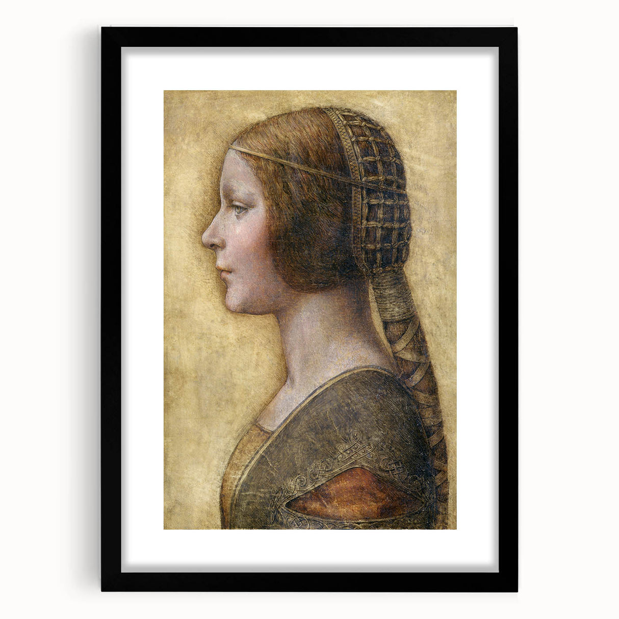 Profile of a Young Fiancée by Leonardo da Vinci - Renaissance Wall Art