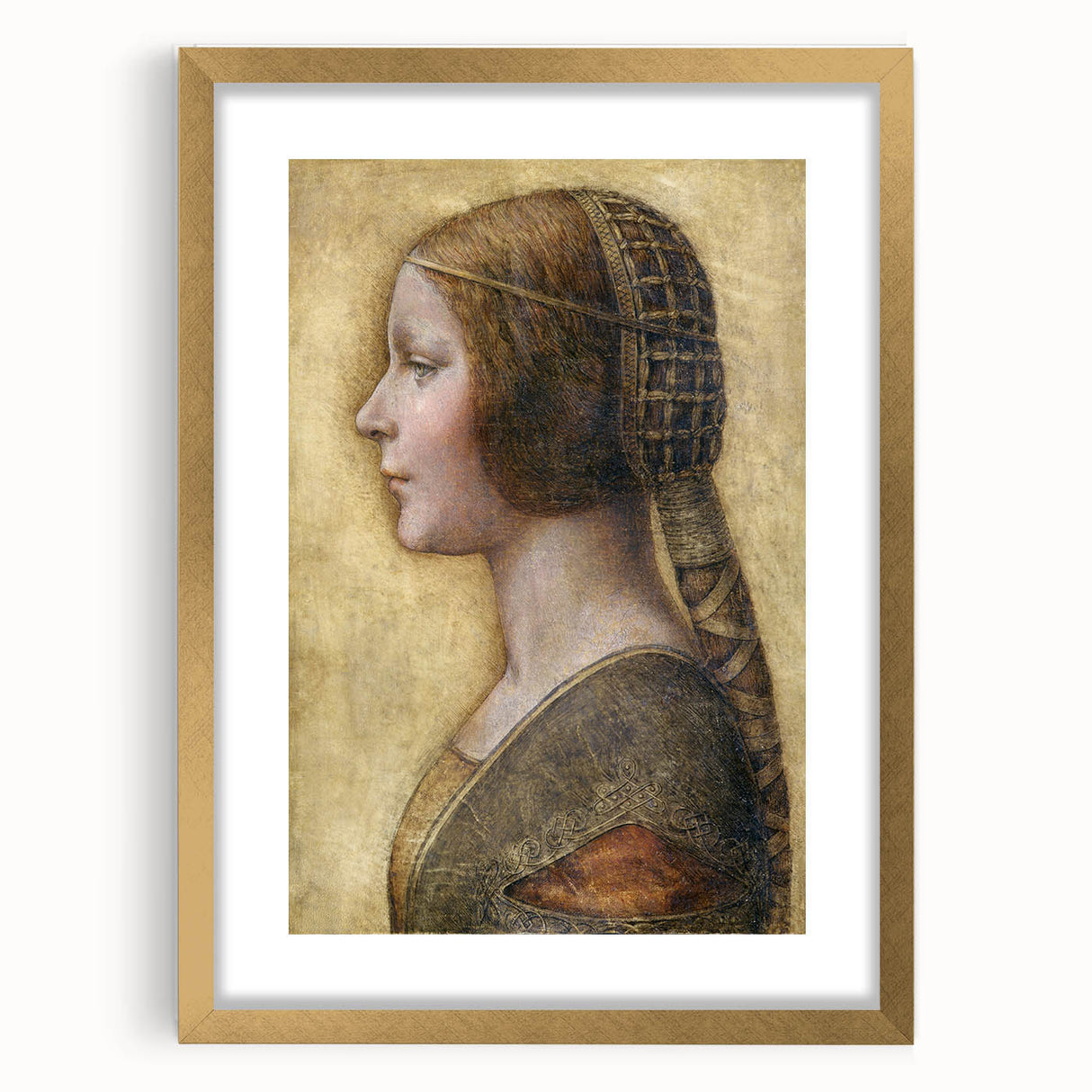Profile of a Young Fiancée by Leonardo da Vinci - Renaissance Wall Art