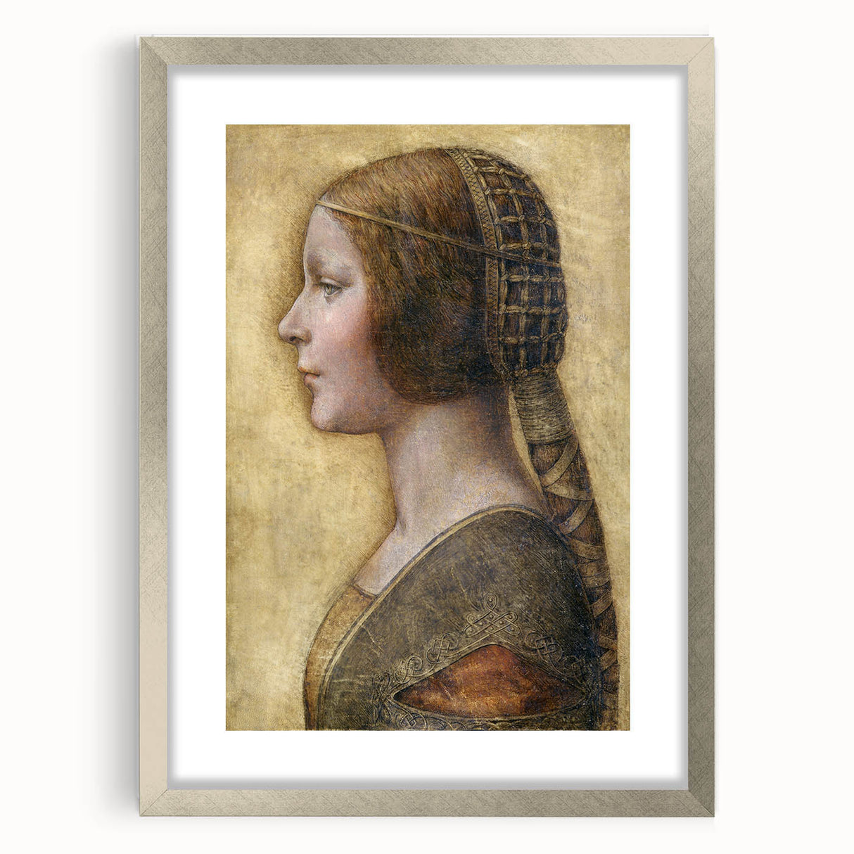 Profile of a Young Fiancée by Leonardo da Vinci - Renaissance Wall Art