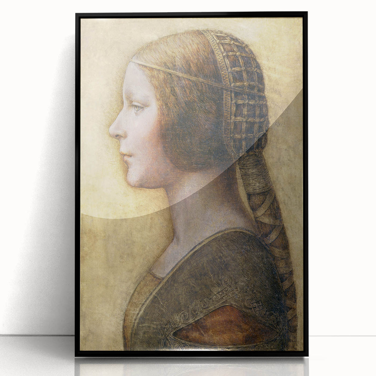 Profile of a Young Fiancée by Leonardo da Vinci - Renaissance Wall Art