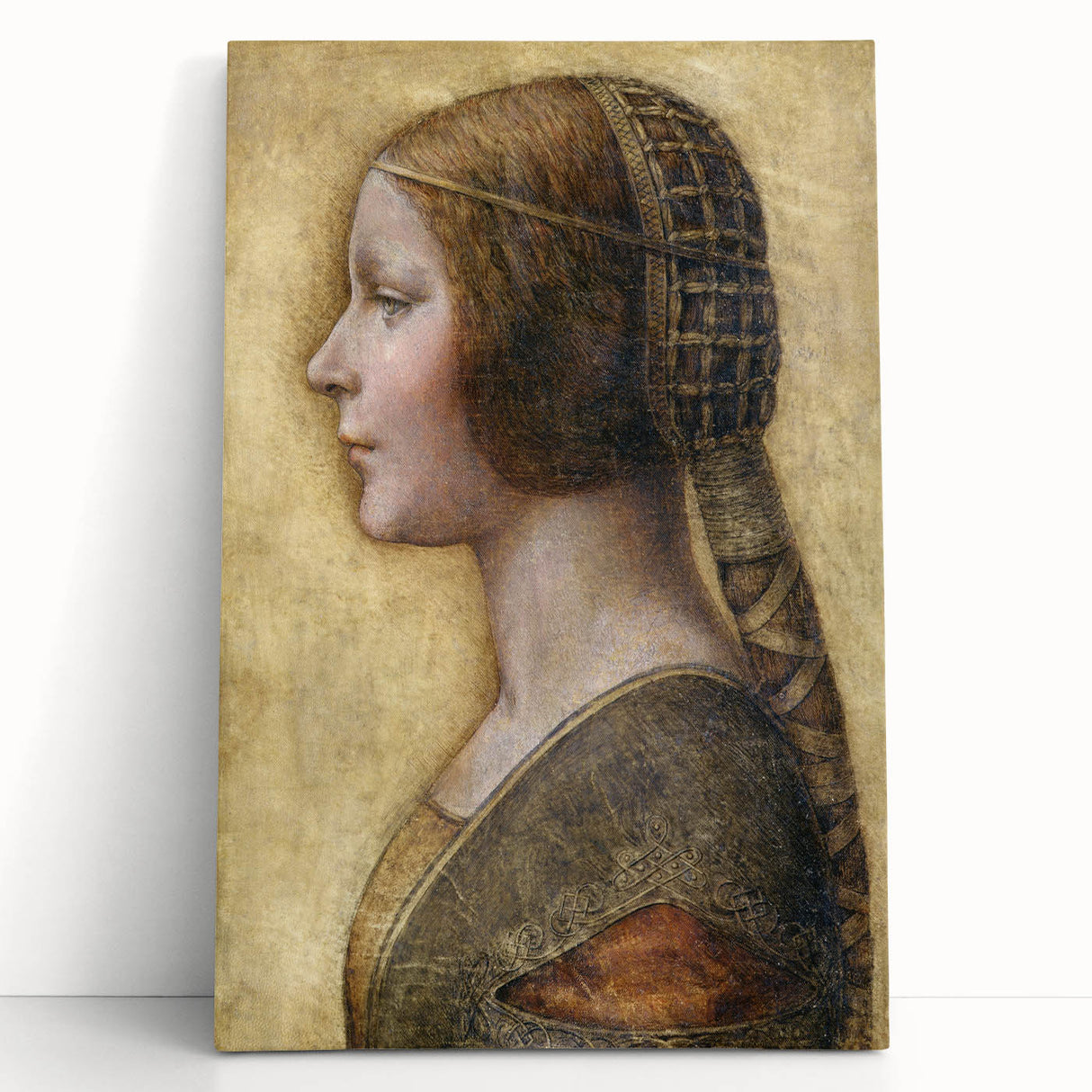 Profile of a Young Fiancée by Leonardo da Vinci - Renaissance Wall Art