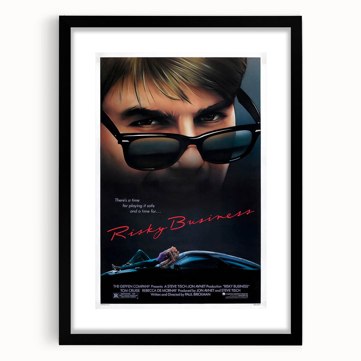 Retro Wall Art - Risky Business Movie Poster - 80s Vintage Prints