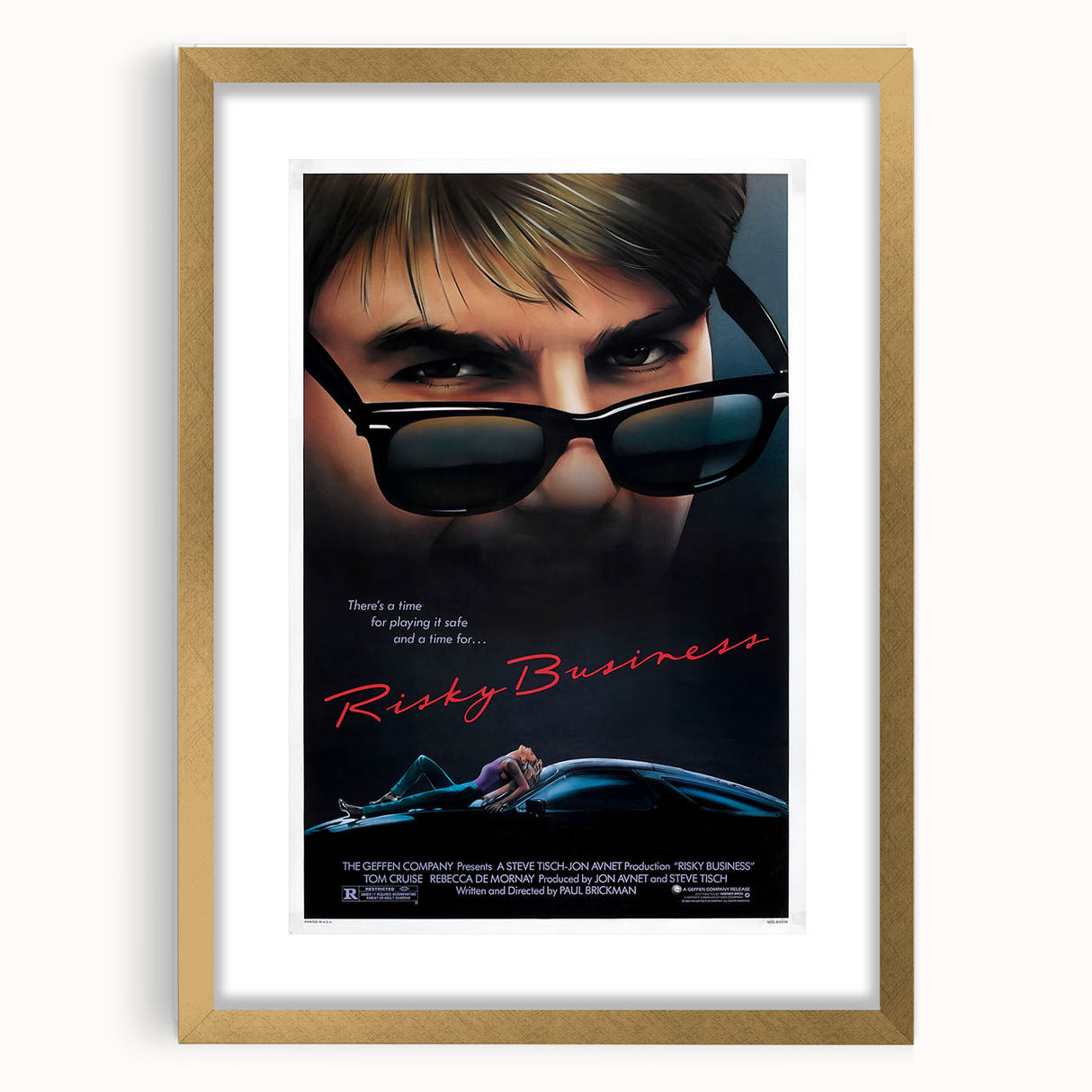 Retro Wall Art - Risky Business Movie Poster - 80s Vintage Prints