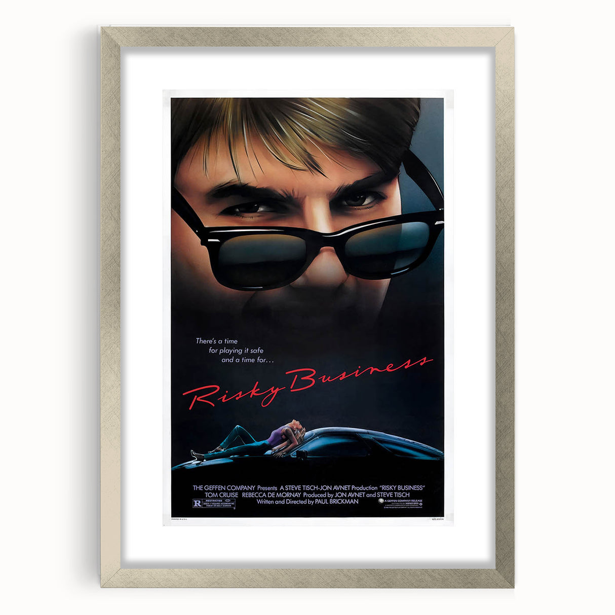 Retro Wall Art - Risky Business Movie Poster - 80s Vintage Prints