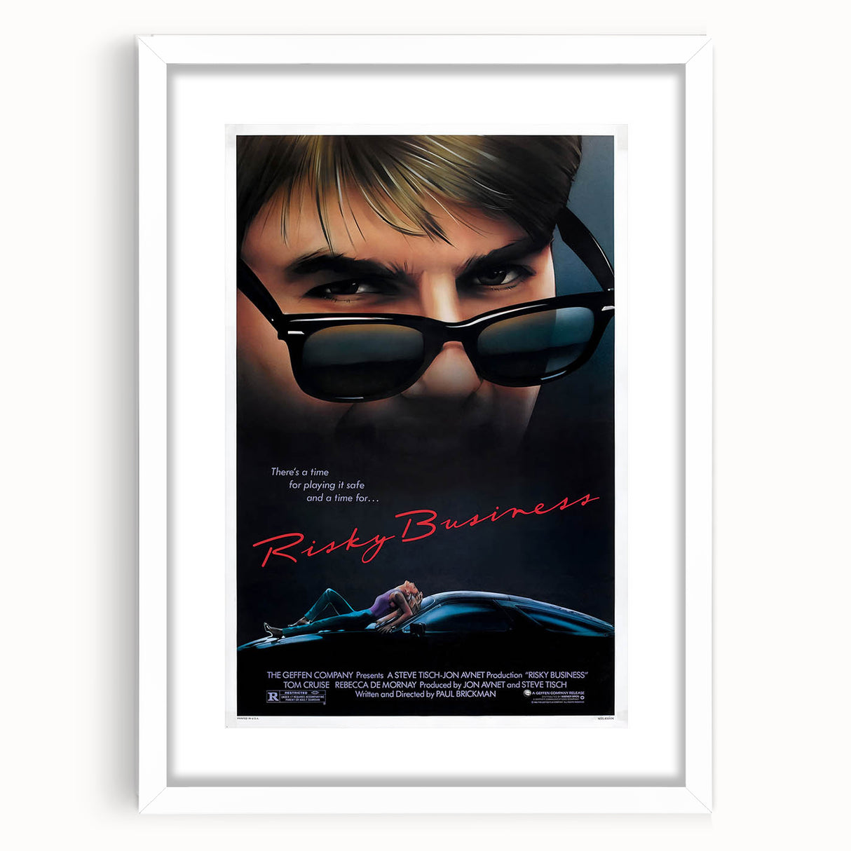 Retro Wall Art - Risky Business Movie Poster - 80s Vintage Prints