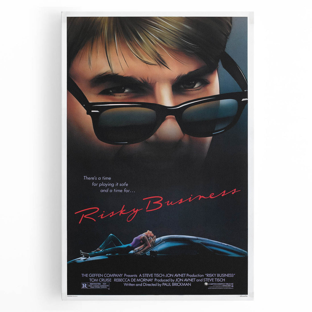 Retro Wall Art - Risky Business Movie Poster - 80s Vintage Prints