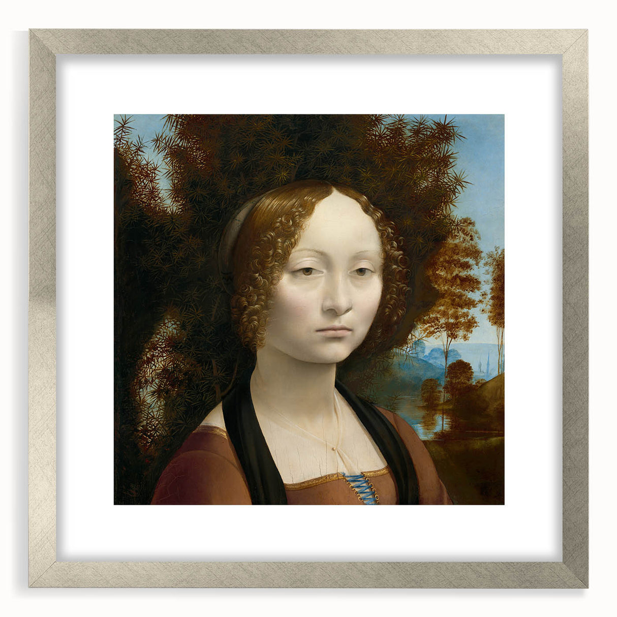 Ginevra de’ Benci by Leonardo da Vinci - Renaissance Art Print