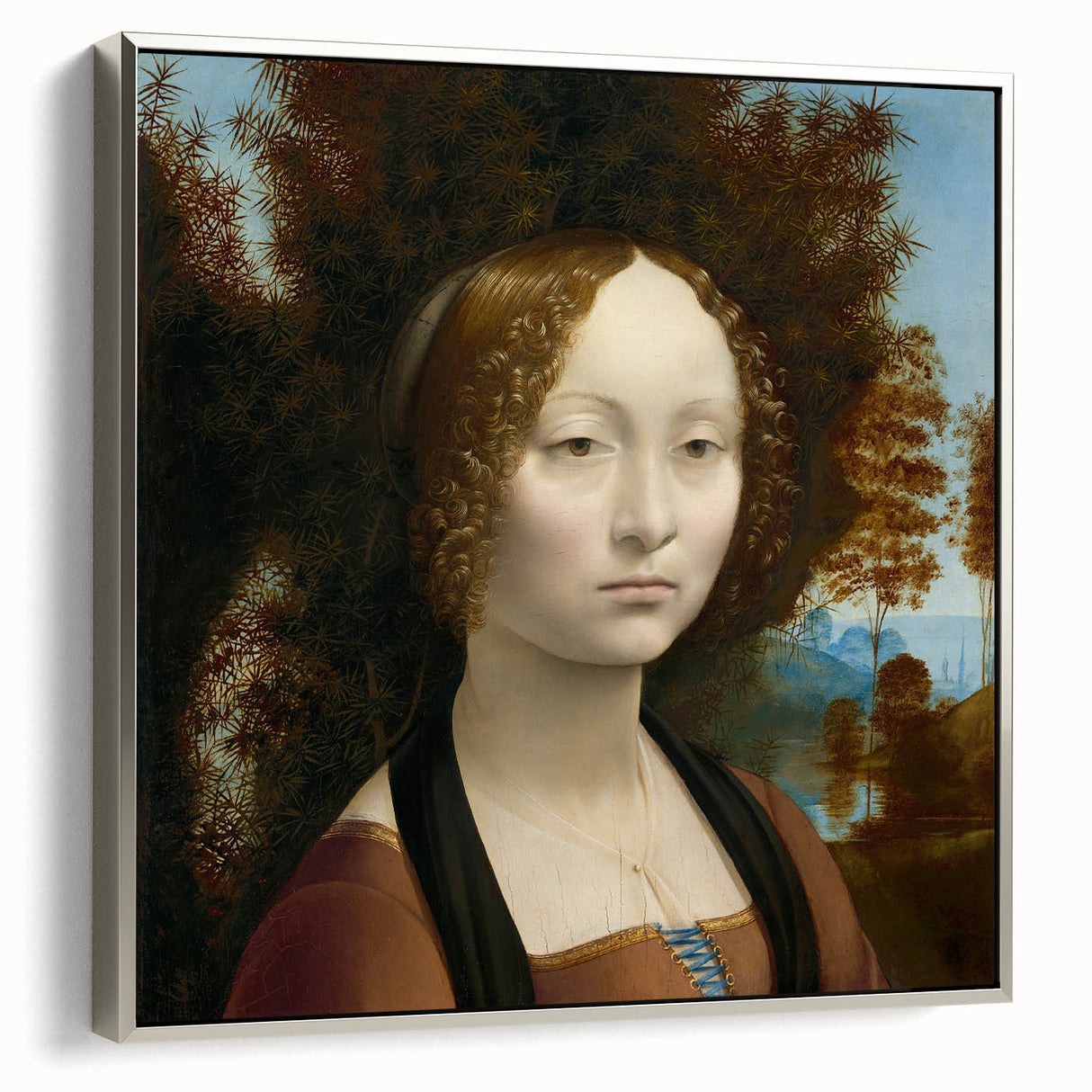 Ginevra de’ Benci by Leonardo da Vinci - Renaissance Art Print