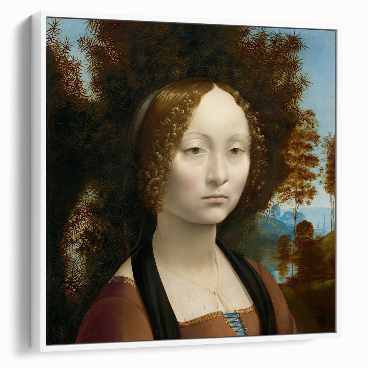 Ginevra de’ Benci by Leonardo da Vinci - Renaissance Art Print