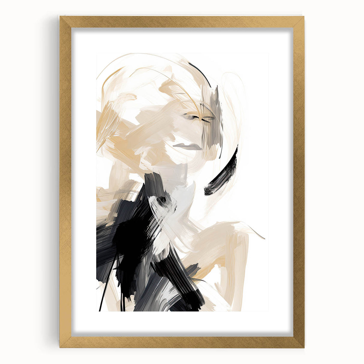 Contemporary Dining Art Pieces – Abstract Brushstroke Wall Art