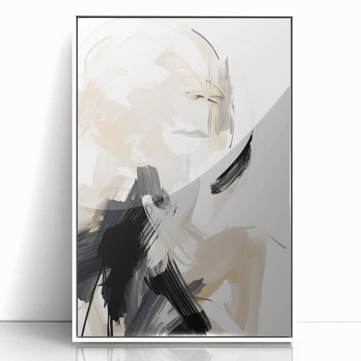 Contemporary Dining Art Pieces – Abstract Brushstroke Wall Art