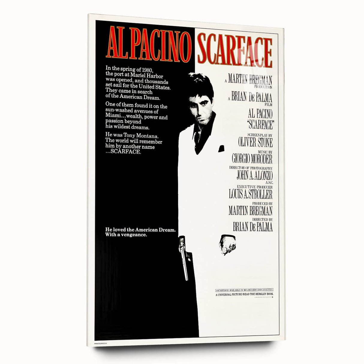 Retro Wall Art - Scarface Movie Poster - 80s Vintage Art Prints