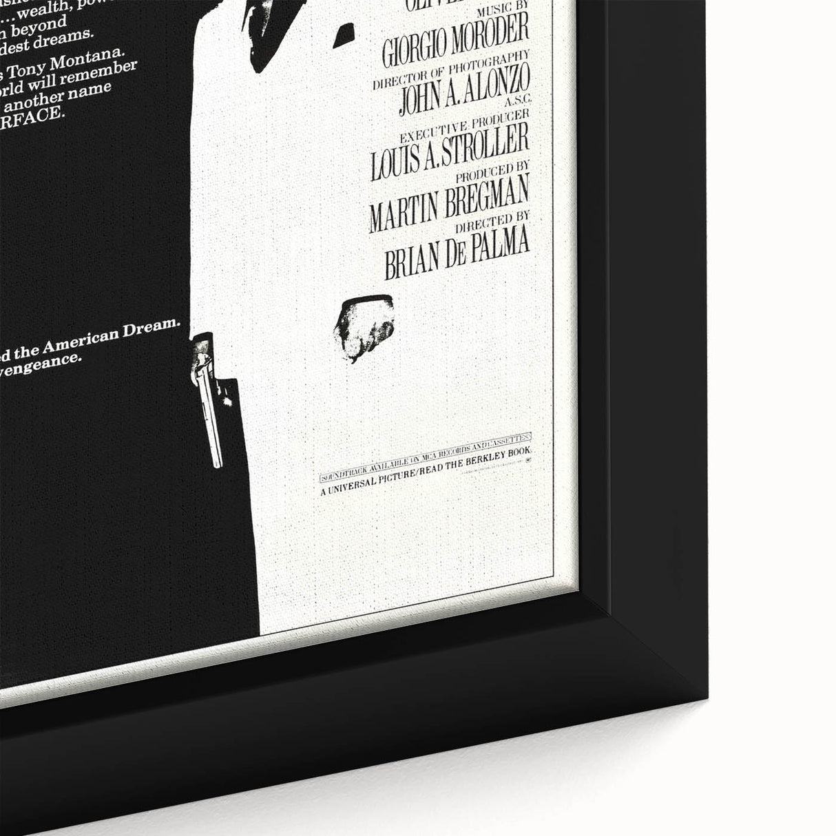 Retro Wall Art - Scarface Movie Poster - 80s Vintage Art Prints