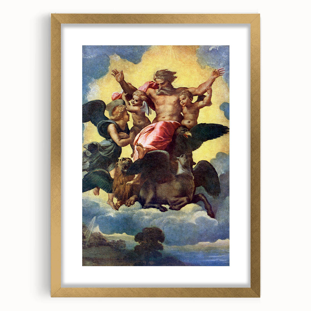 Raphael’s Ezekiel’s Vision (1518) - Renaissance Masterpiece Wall Art
