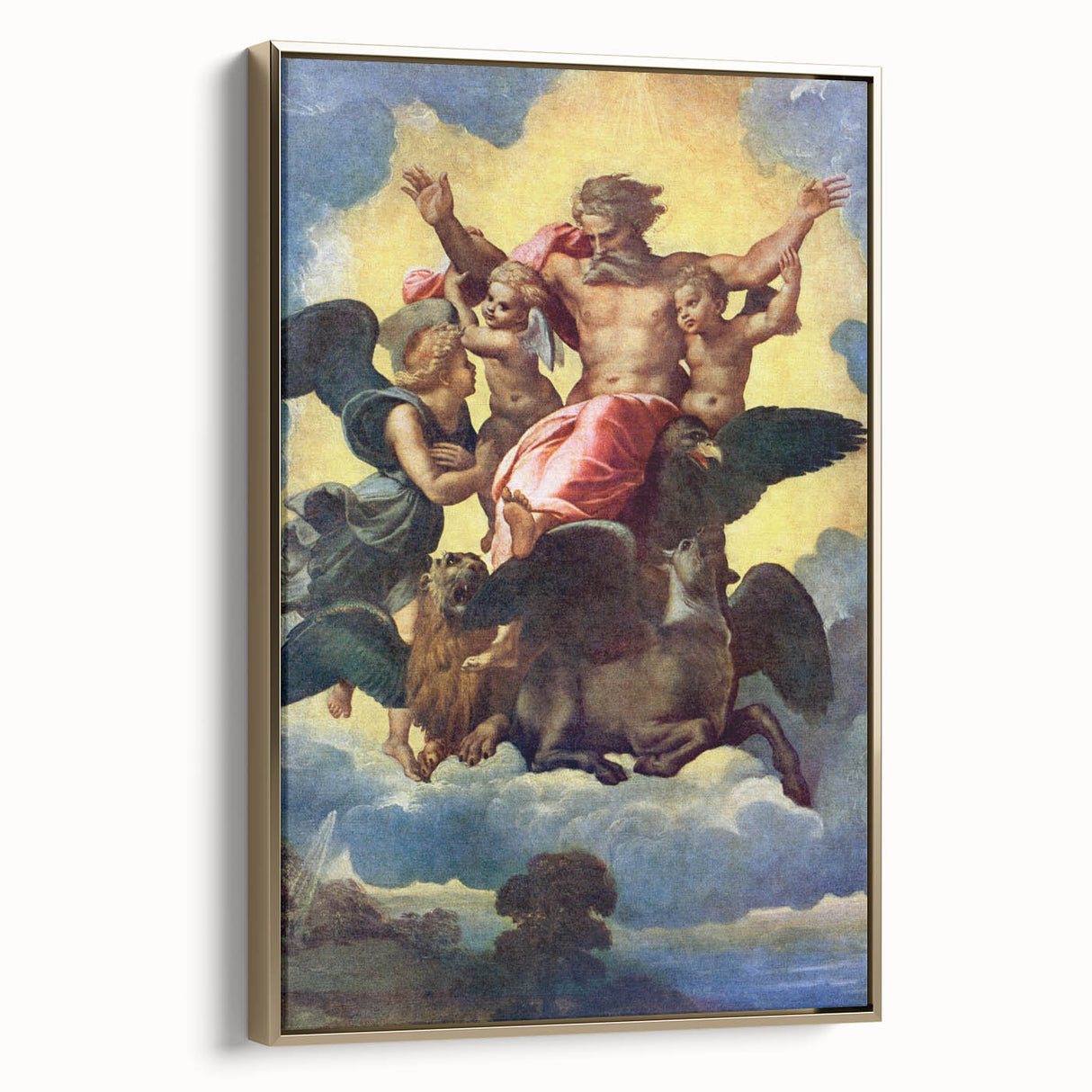 Raphael’s Ezekiel’s Vision (1518) - Renaissance Masterpiece Wall Art