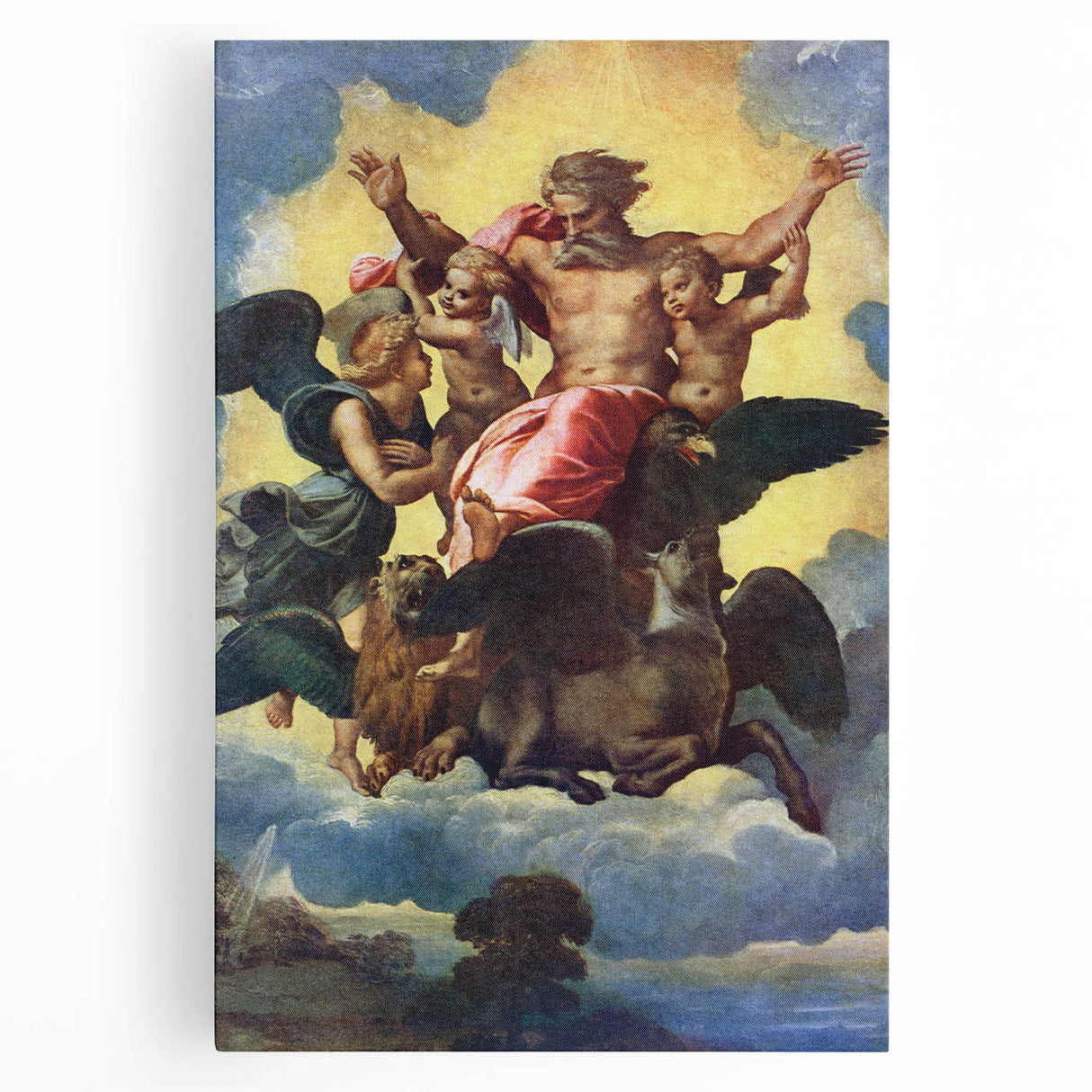 Raphael’s Ezekiel’s Vision (1518) - Renaissance Masterpiece Wall Art