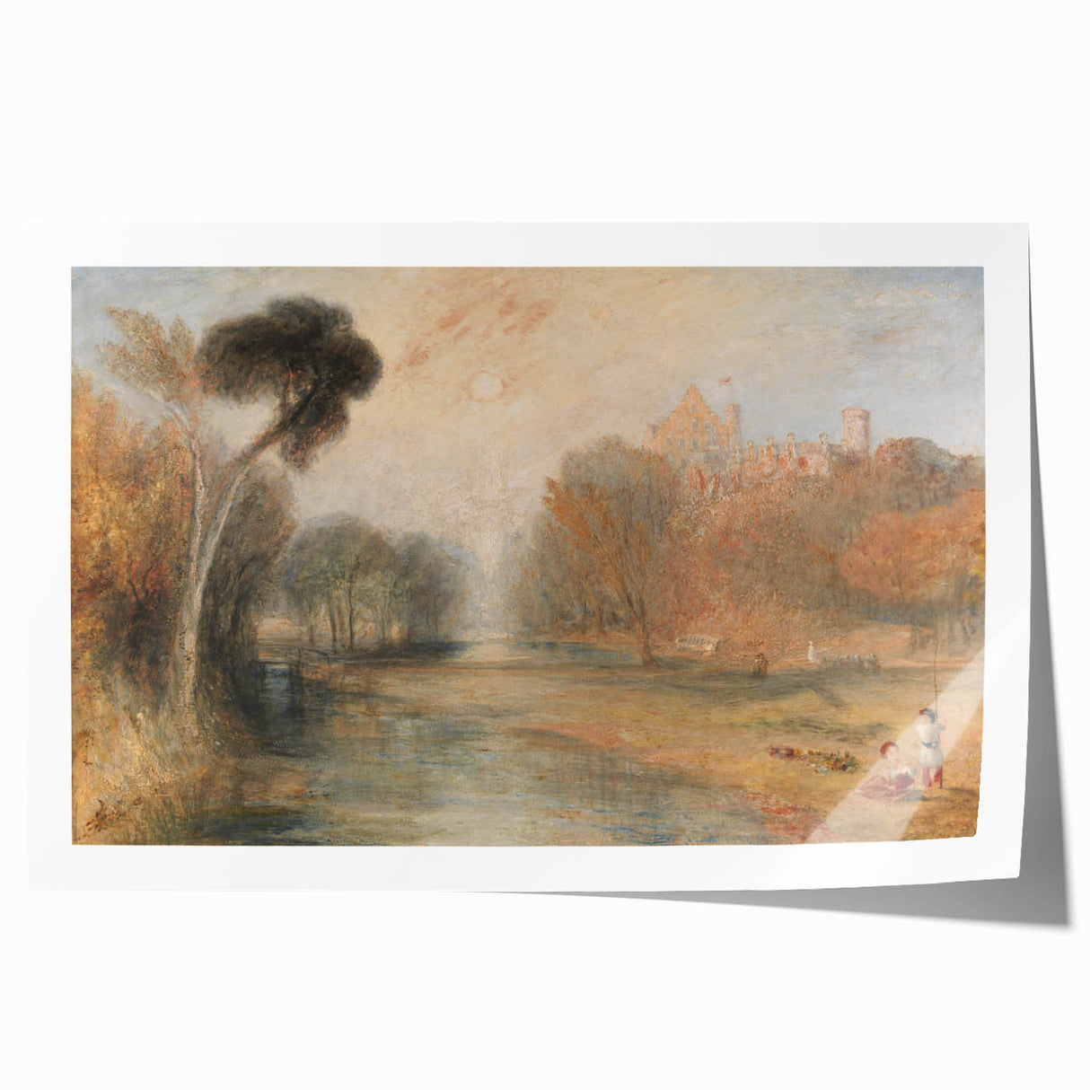 Romantic Art Prints: Schloss Rosenau, Coburg - Historic Landscape Wall Art