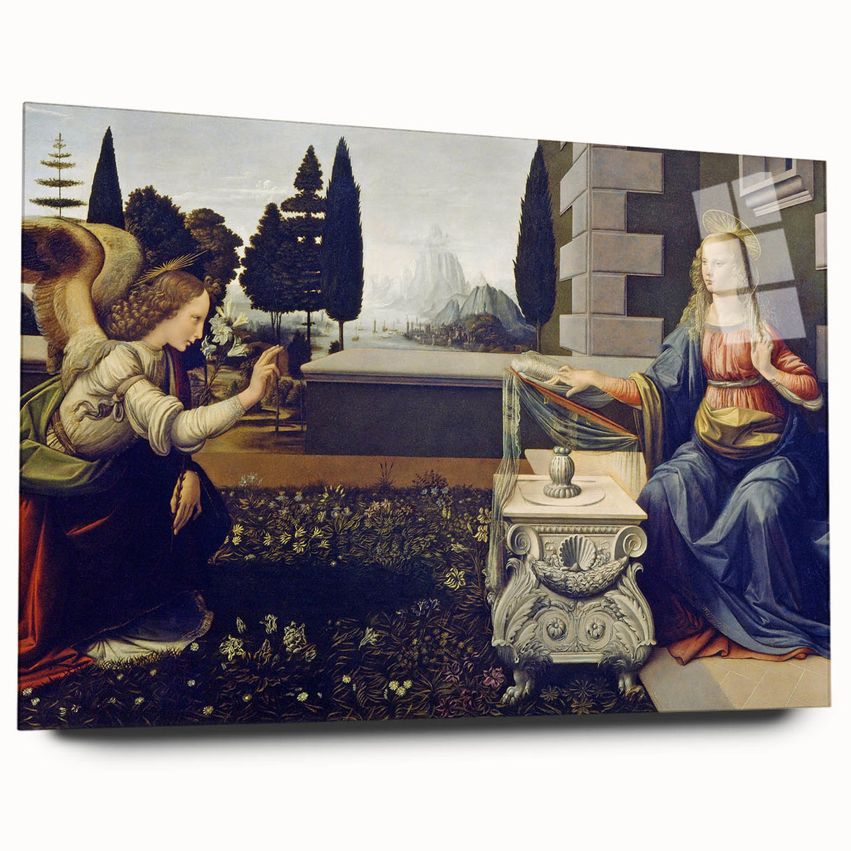 The Annunciation by Leonardo da Vinci - Renaissance Art Masterpiece