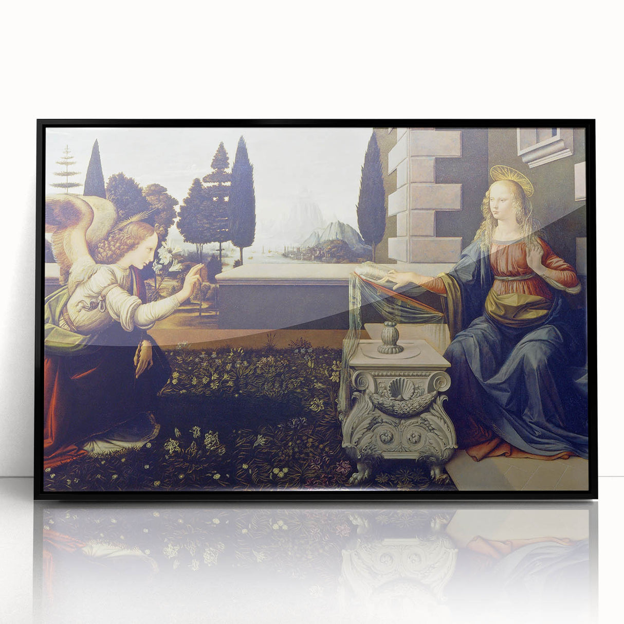 The Annunciation by Leonardo da Vinci - Renaissance Art Masterpiece