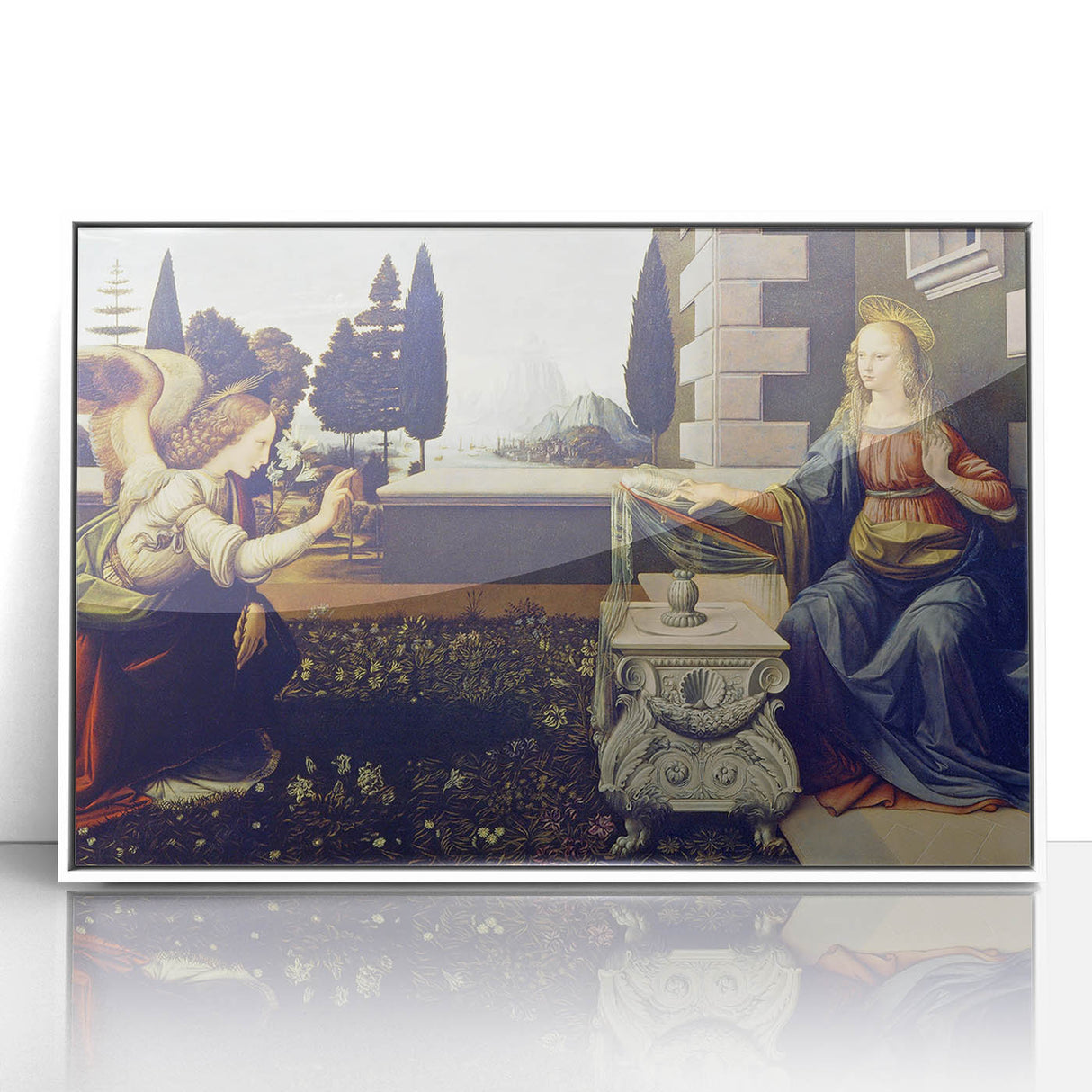 The Annunciation by Leonardo da Vinci - Renaissance Art Masterpiece