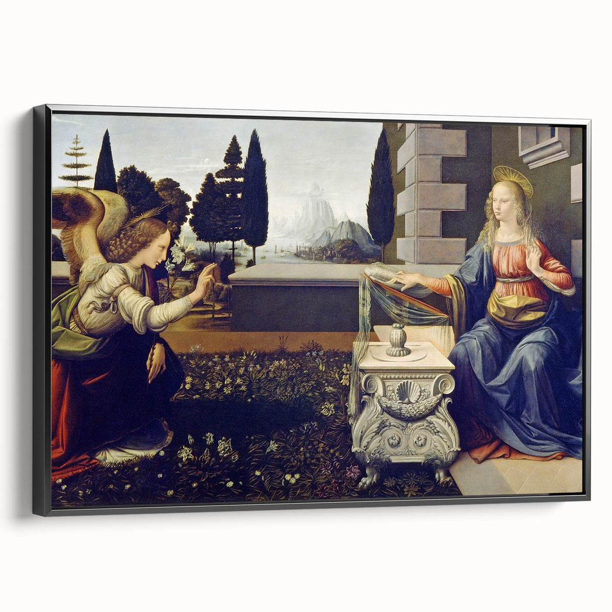 The Annunciation by Leonardo da Vinci - Renaissance Art Masterpiece