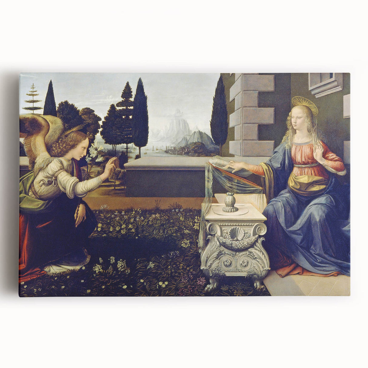 The Annunciation by Leonardo da Vinci - Renaissance Art Masterpiece