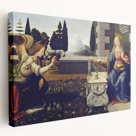 The Annunciation by Leonardo da Vinci - Renaissance Art Masterpiece