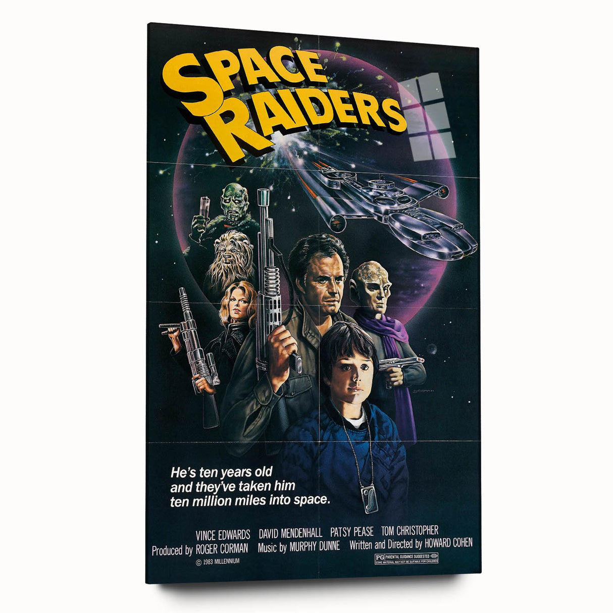Retro Wall Art - Space Raiders Movie Poster - 80s Sci-Fi Vintage Prints